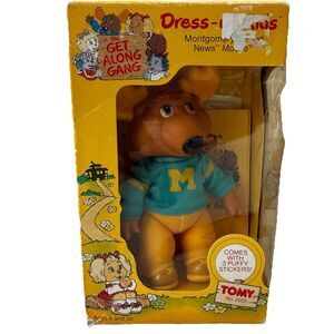 The Get Along Gang Montgomery "Good News" Moose Dress Up by Tomy 1984 W/Box